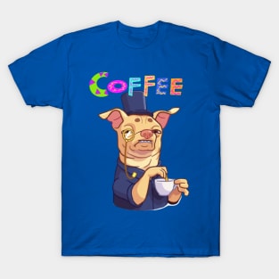 A Cup Of Coffee Design T-Shirt